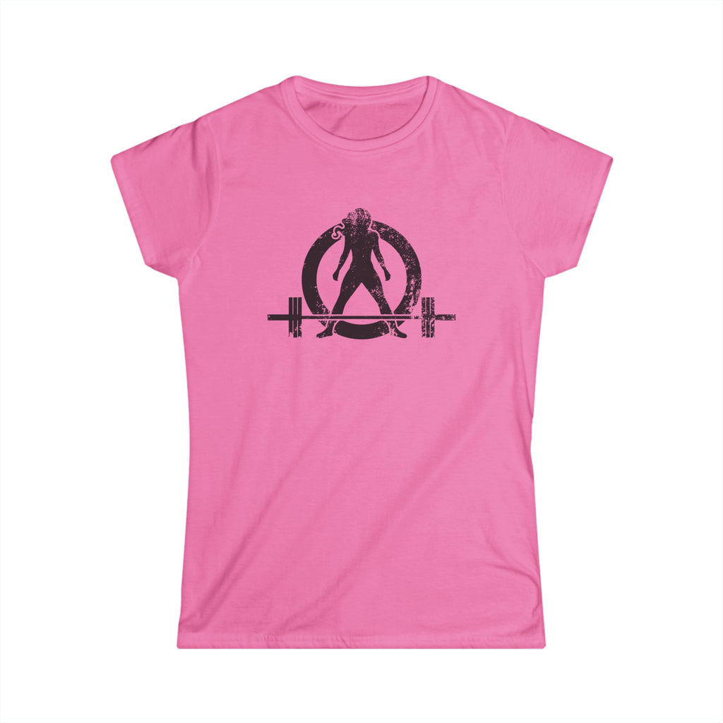 I Could Deadlift You - Women's Softstyle Tee - Black - Front & Back Logo