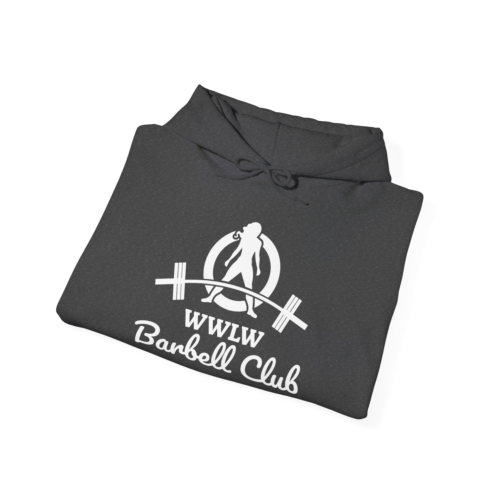 WWLW Barbell Club — Classic Logo Hoodie (White)