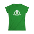 Cardio?  Lift Weights Faster - Women's Softstyle Tee - Print on Front & Back