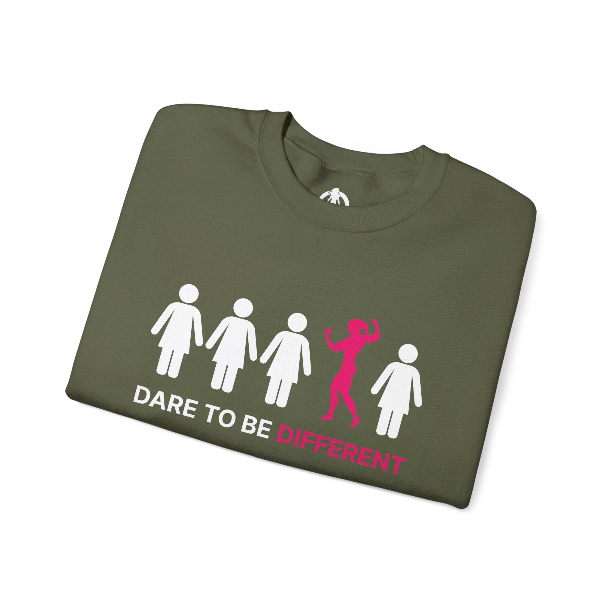 Dare To Be Different - Flex - Unisex Heavy Blend™ Crewneck Sweatshirt - Front  Logo