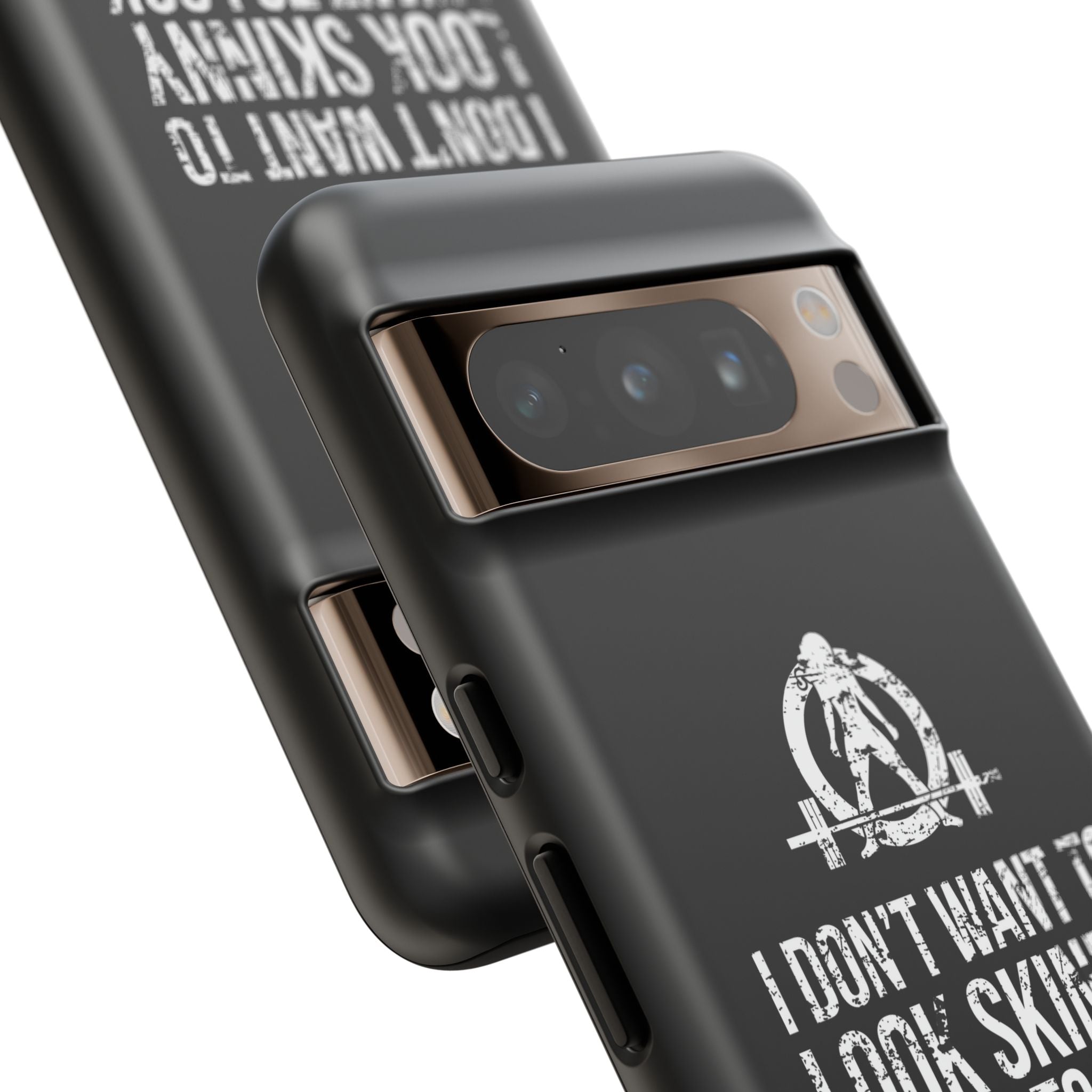 Tough Cases - I Don't Want To Look Skinny I Want To Look Like I Can Kick Your Ass - WWLW Logo