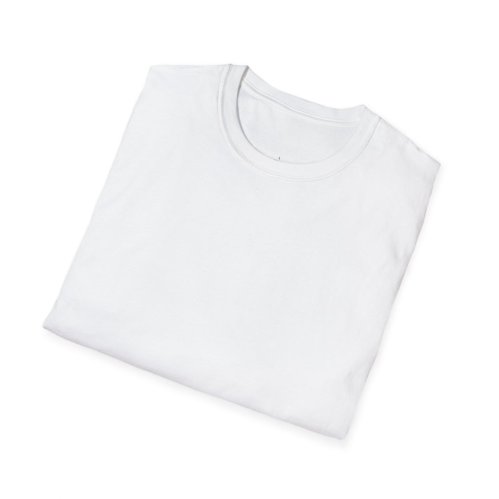 Iron Sharpens Iron - Unisex Softstyle T-Shirt - White Logo Front & Back