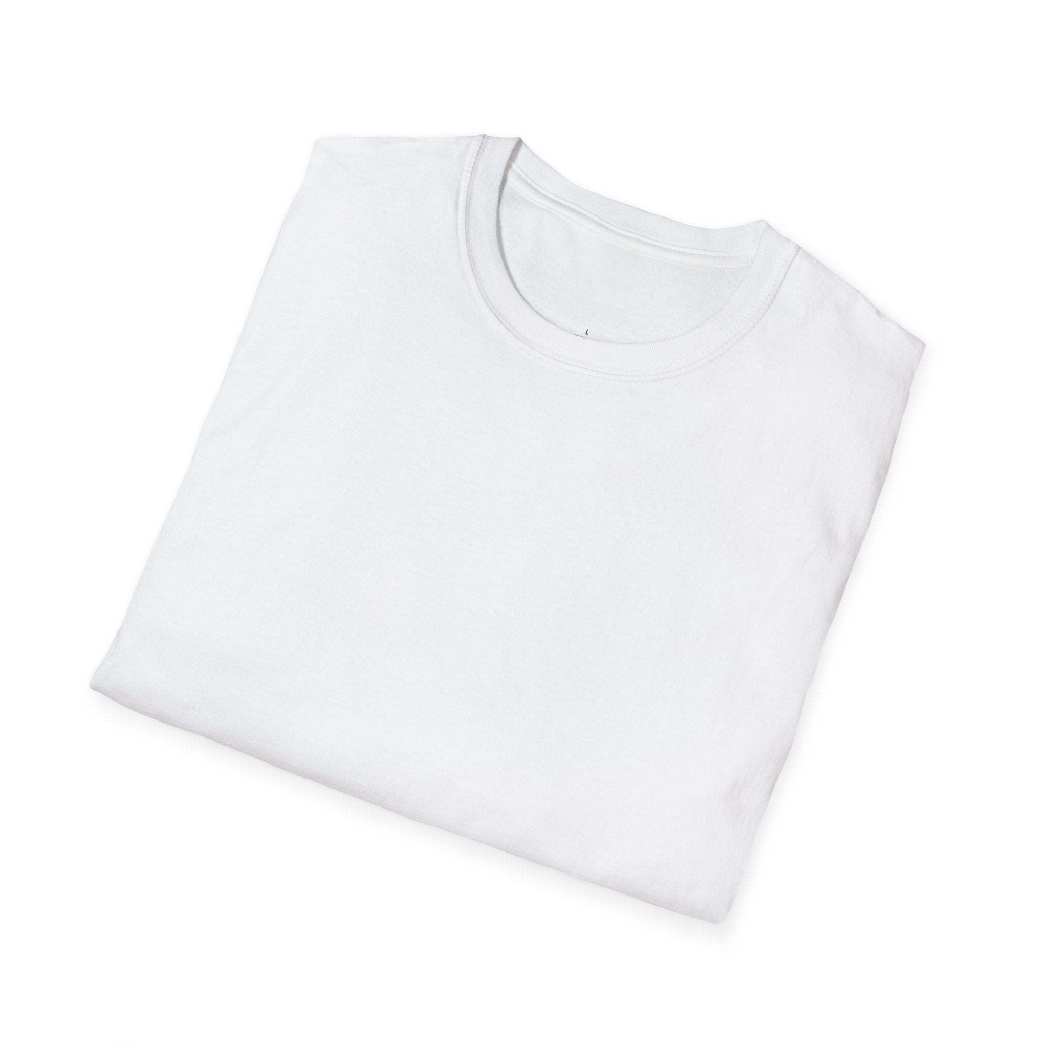 Iron Sharpens Iron - Unisex Softstyle T-Shirt - White Logo Front & Back