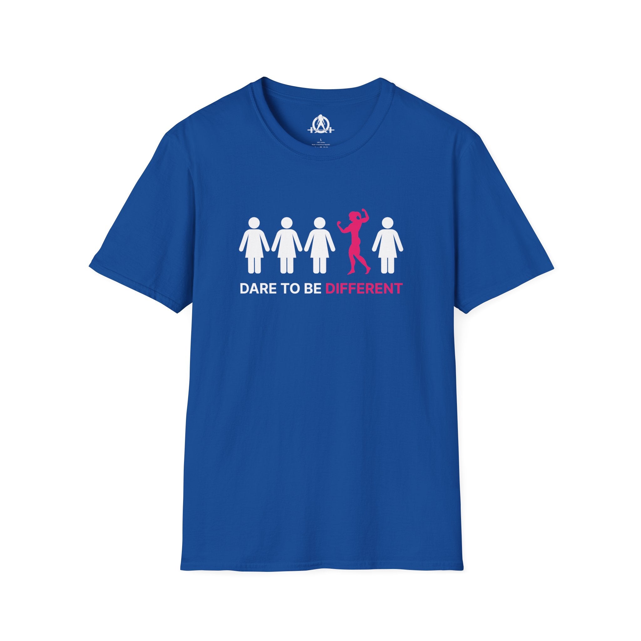 Dare To Be Different - Flex - Unisex Softstyle T-Shirt - Logo Front