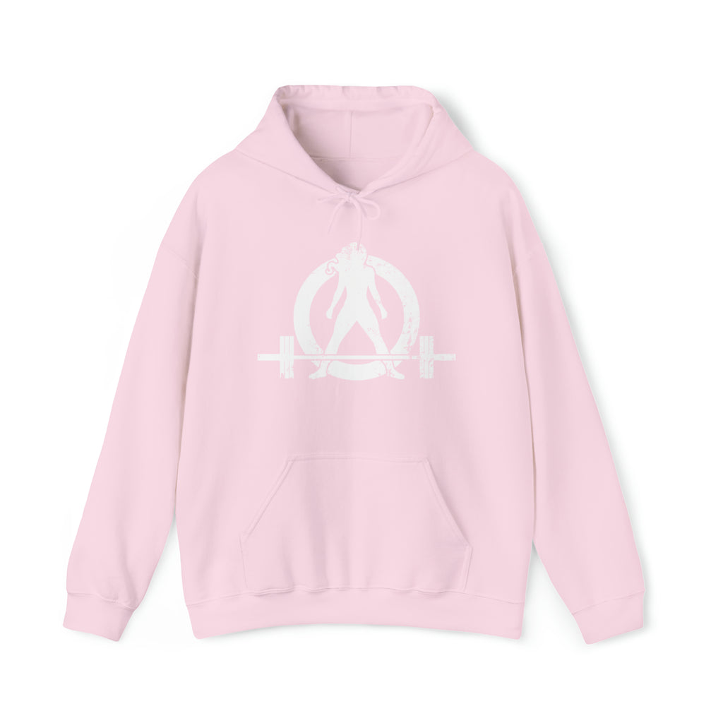 I Could Deadlift You. - Unisex Heavy Blend Hooded Sweatshirt - White Logo on Back