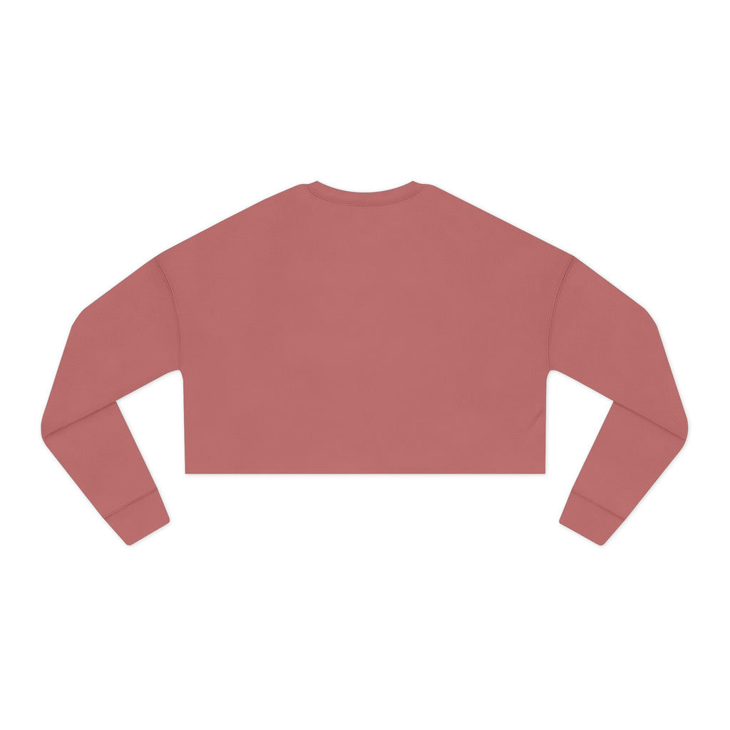 Women's Cropped Sweatshirt - Classic Logo - Plain Back