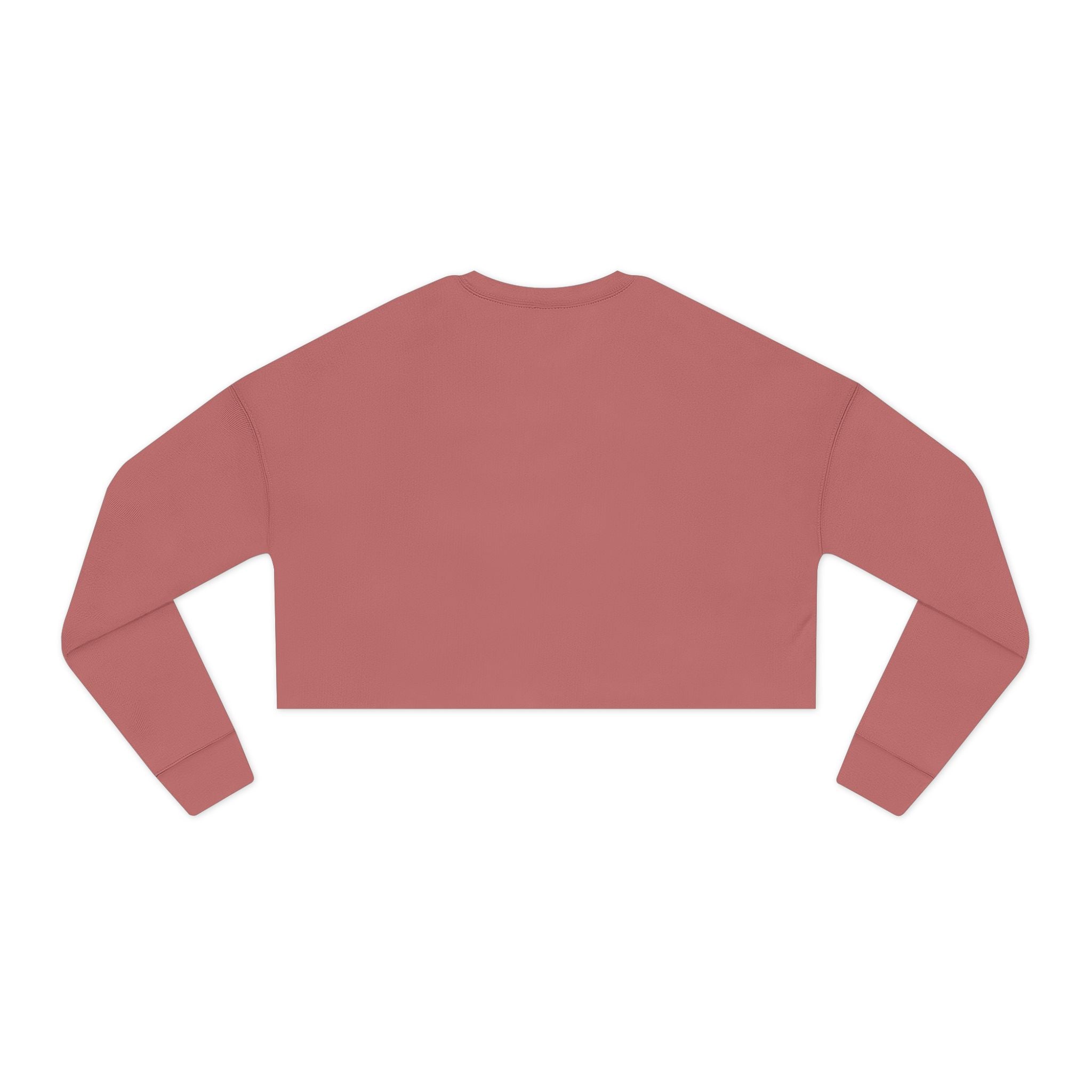 Women's Cropped Sweatshirt - Classic Logo - Plain Back
