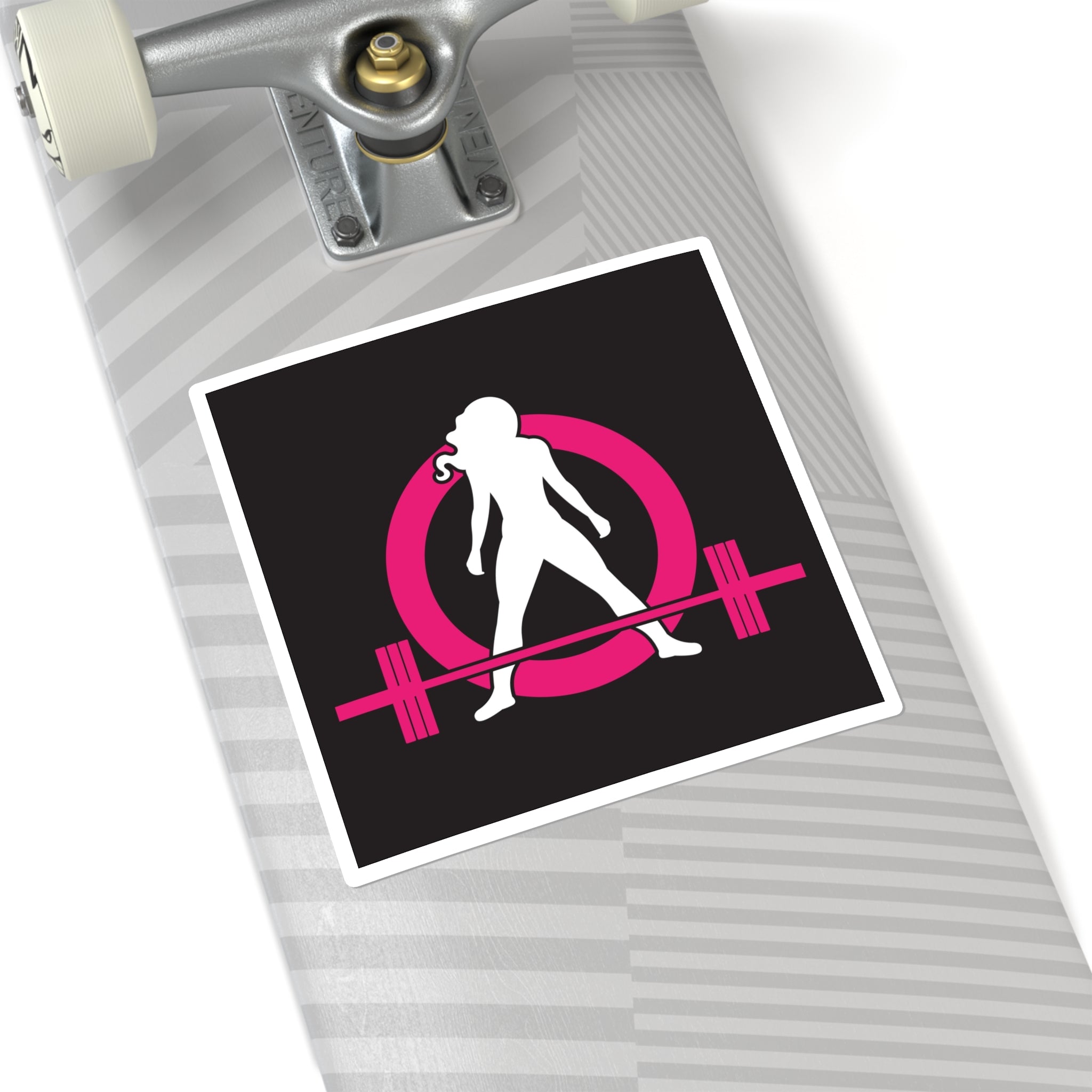 Square Stickers - Classic Black Logo