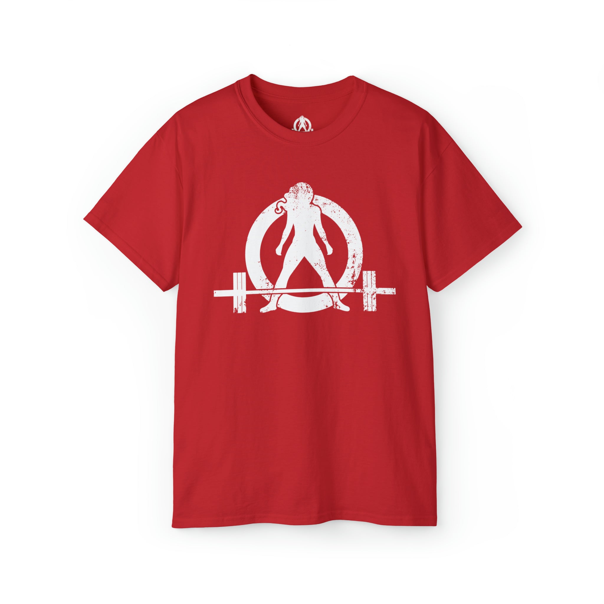 Strong Not Skinny - Unisex Ultra Cotton Tee - White Distressed Logo