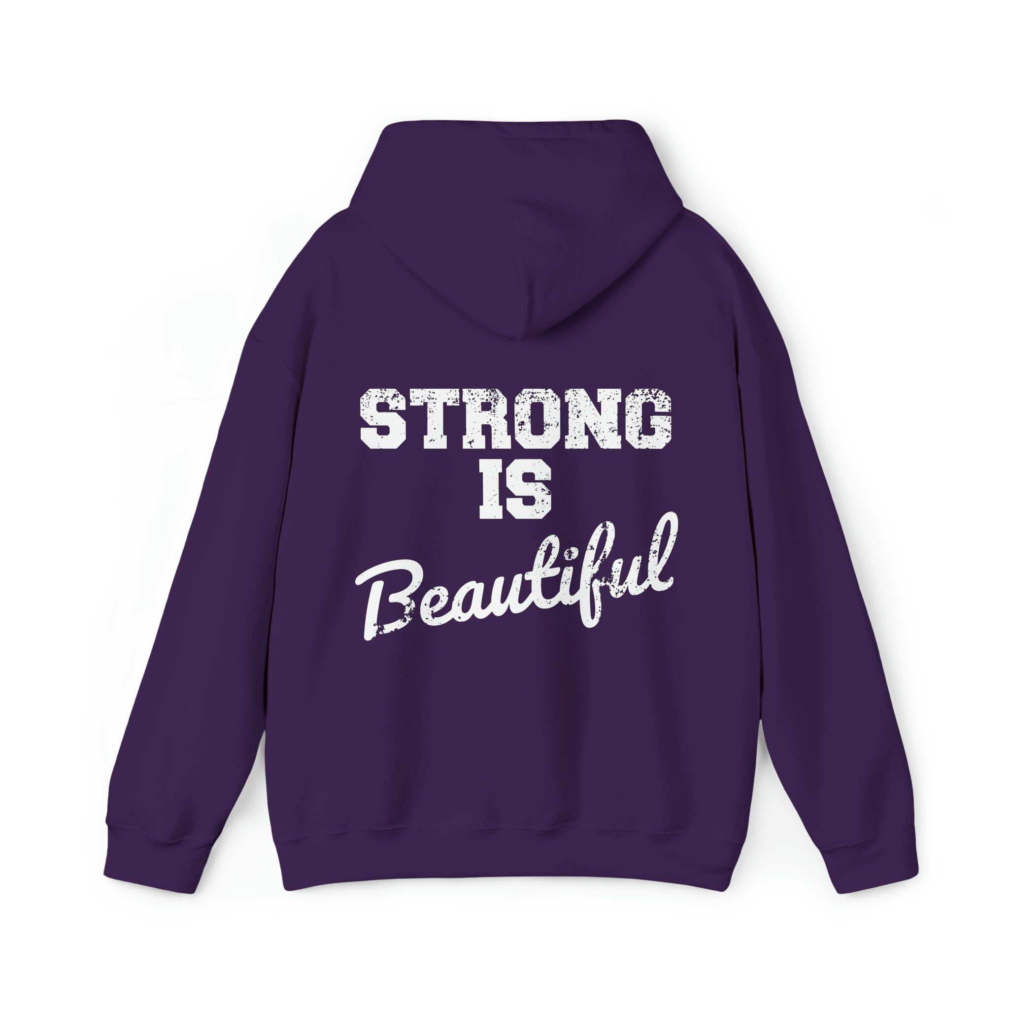 Pride Color Logo - Strong Is Beautiful - Unisex Heavy Blend Hooded Sweatshirt
