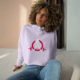Empowered Crop Hoodie – For Strong Women Who Lift - Classic Logo