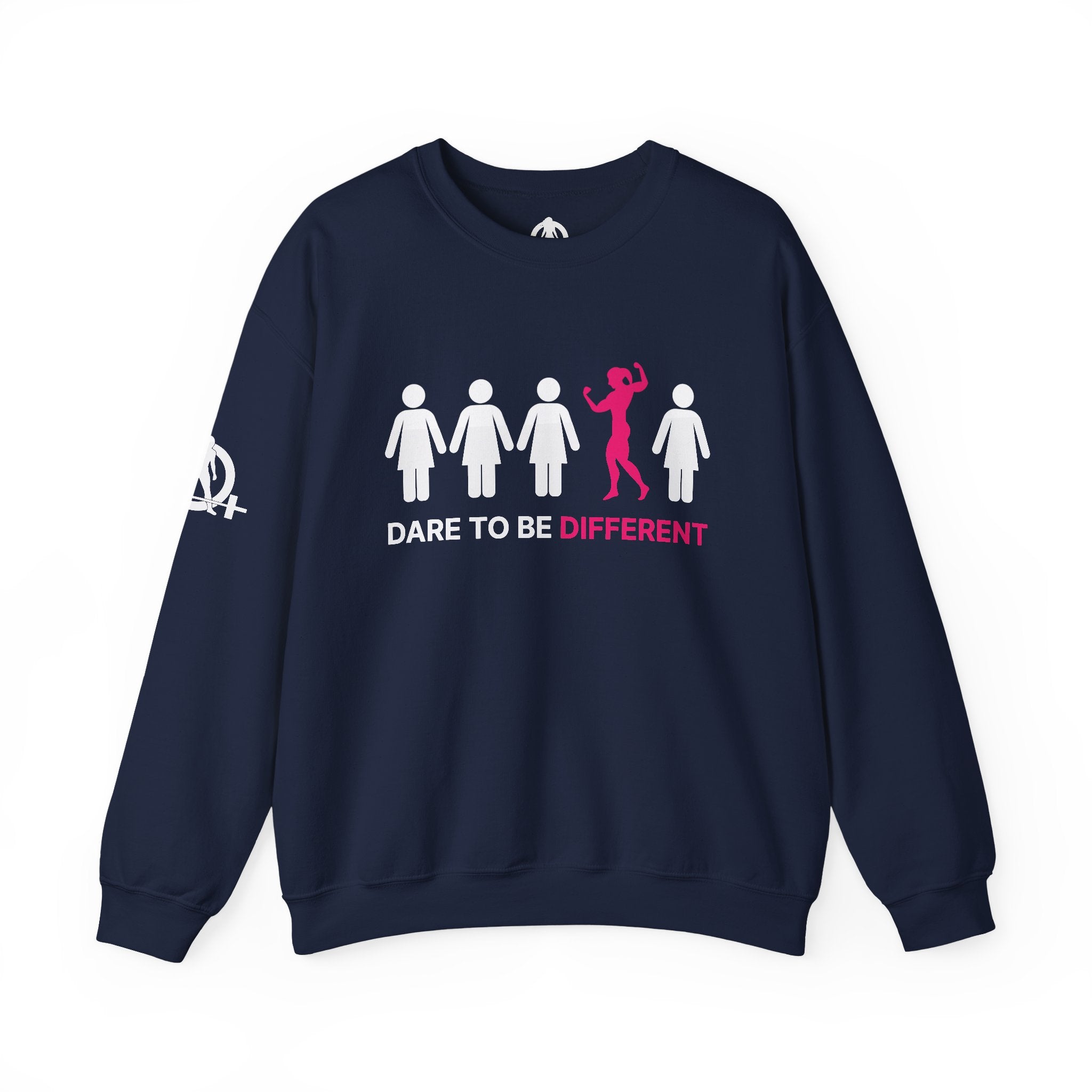 Dare To Be Different - Flex - Unisex Heavy Blend™ Crewneck Sweatshirt - Front  Logo