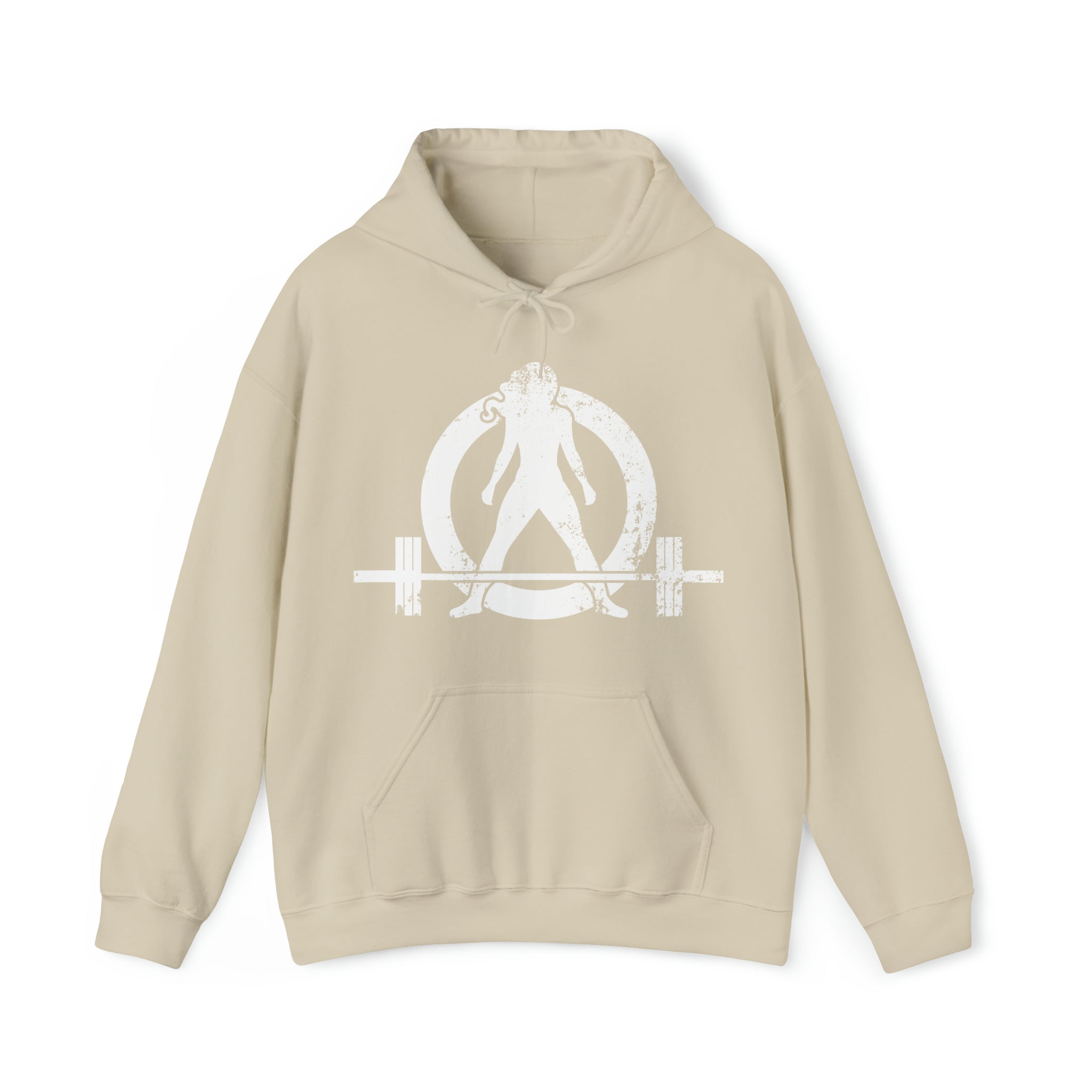 Kick Your Ass - Distressed White Logo  - Unisex Heavy Blend Hooded Sweatshirt (BEST SELLER)