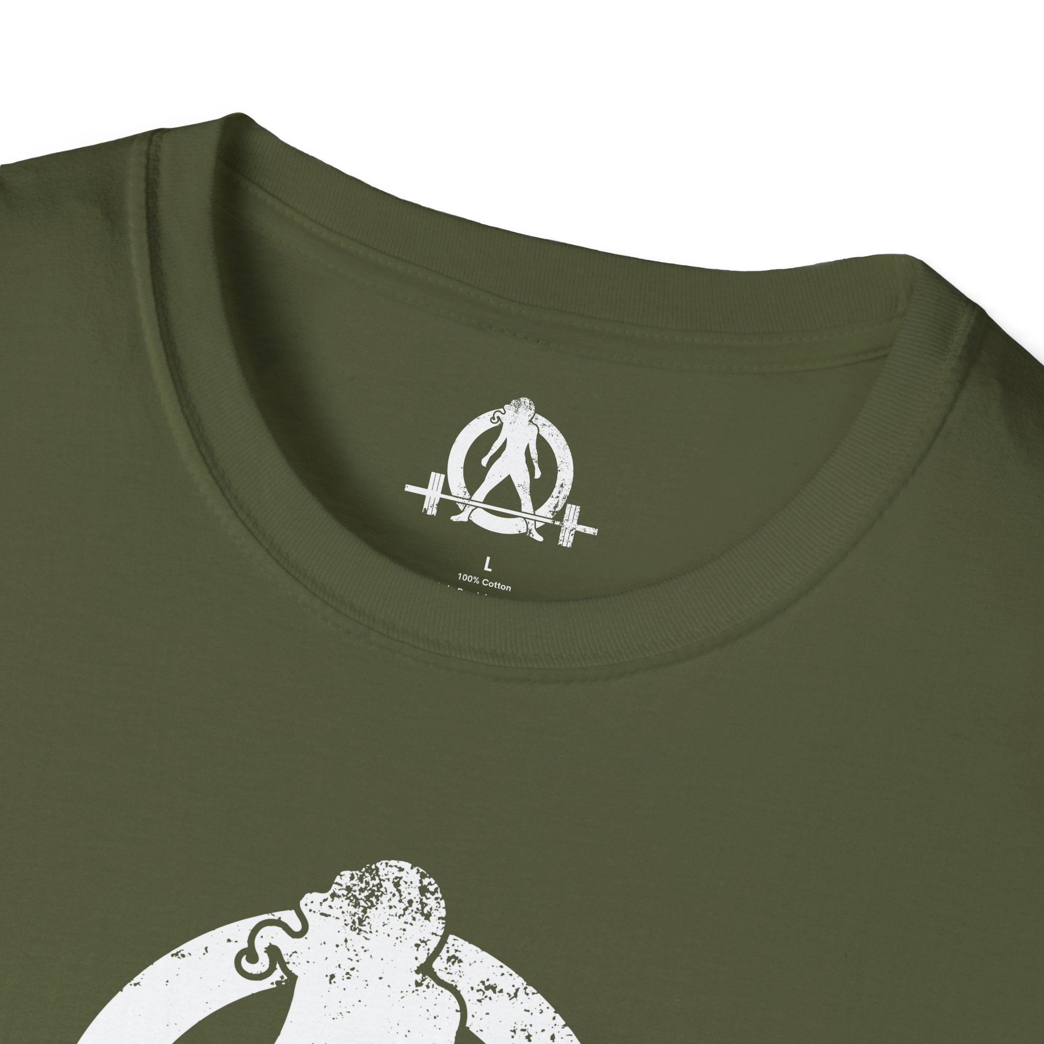 Unisex Softstyle T-Shirt - White Distressed Logo - Plain Back (BEST SELLER)