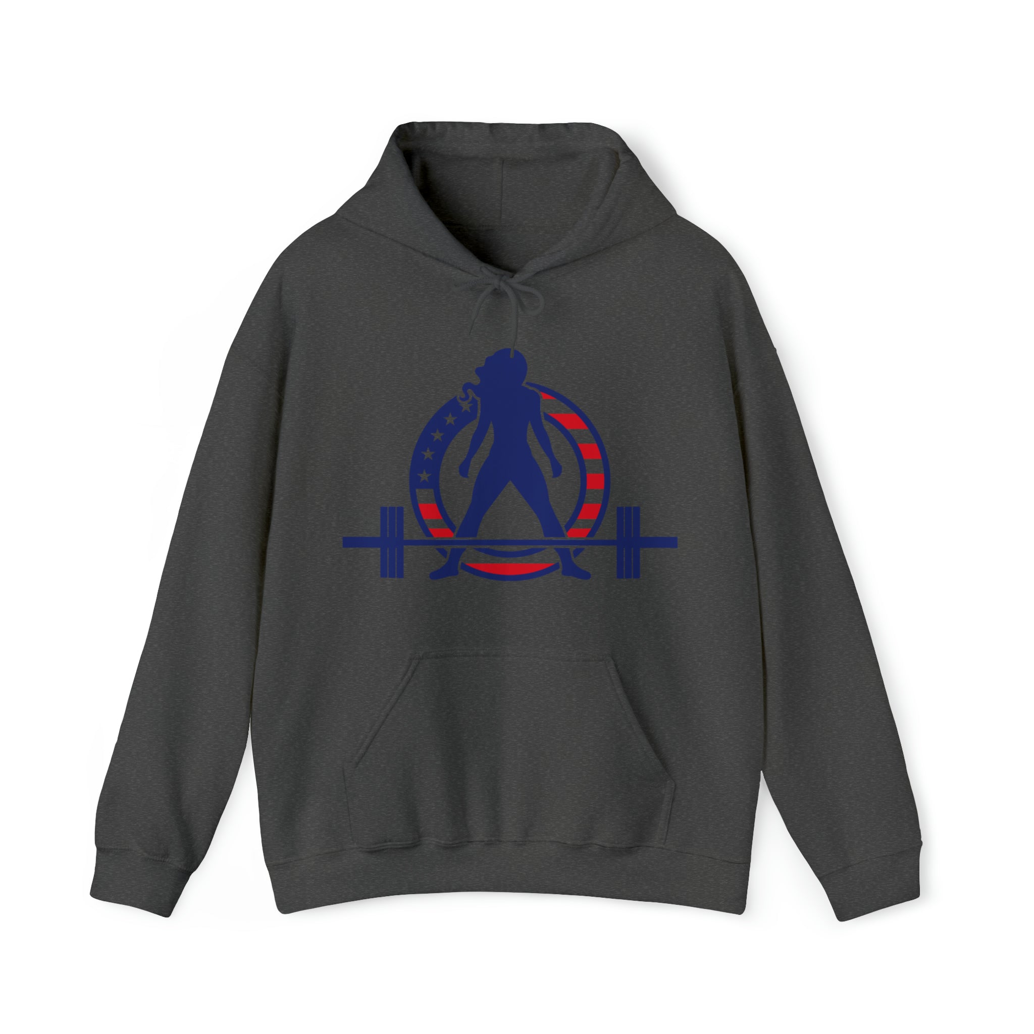USA Logo - Unisex Heavy Blend Hooded Sweatshirt - USA Logo Light - Plain Back