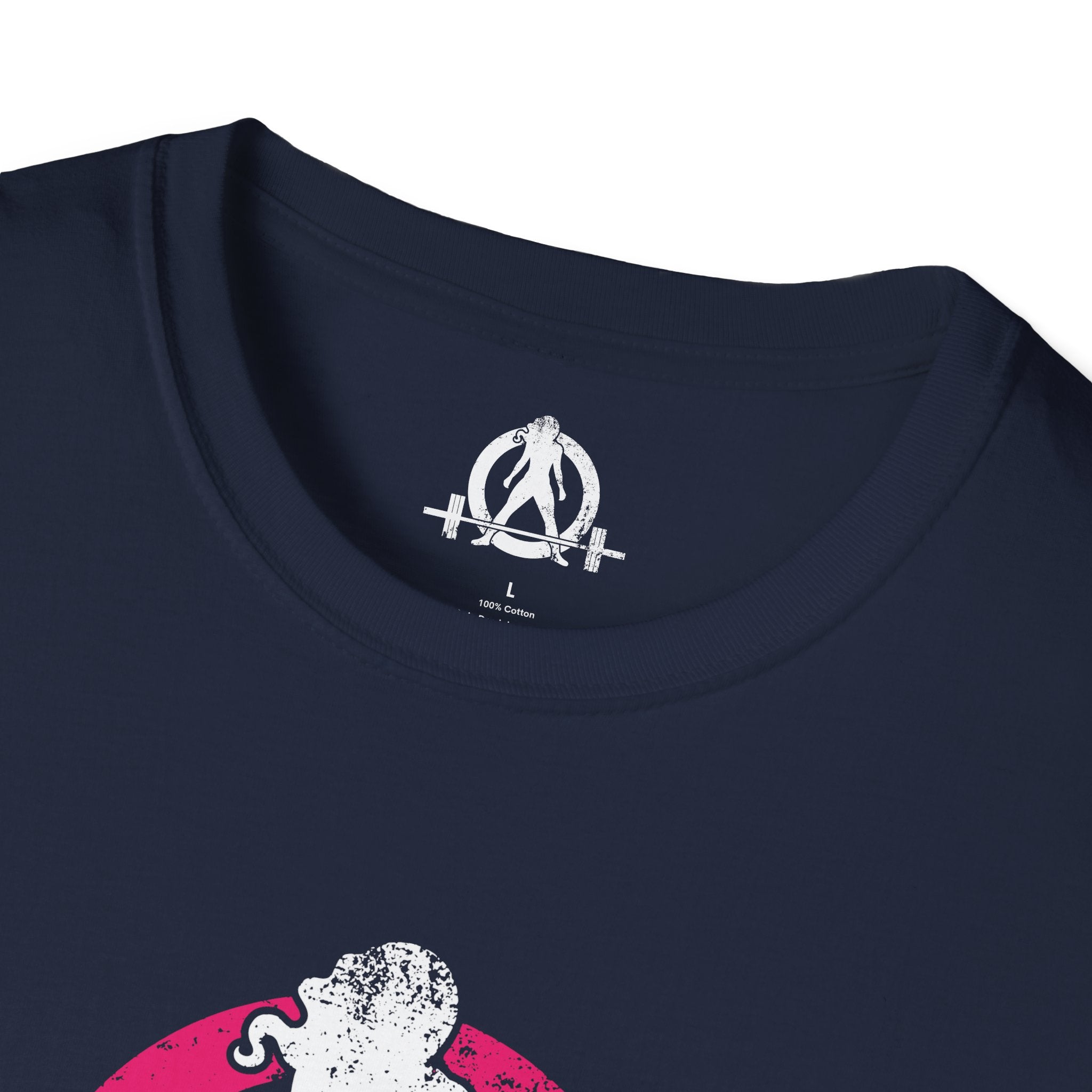 Unisex Softstyle T-Shirt - Color Distressed Logo - Plain Back