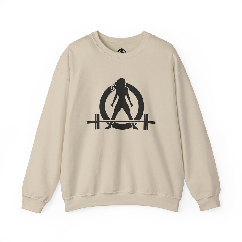 Iron Sharpens Iron - Unisex Heavy Blend™ Crewneck Sweatshirt - Front Black Logo - Front & Back Print