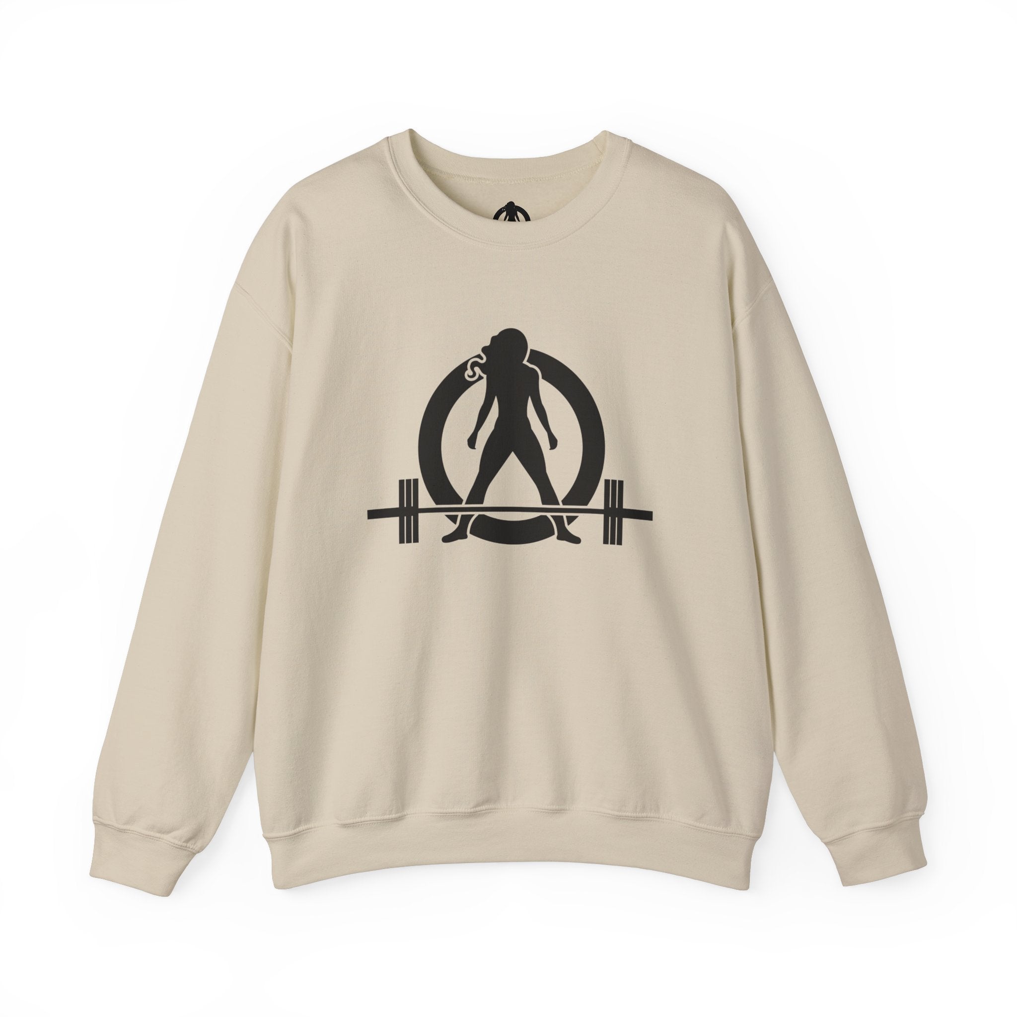 Iron Sharpens Iron - Unisex Heavy Blend™ Crewneck Sweatshirt - Front Black Logo - Front & Back Print