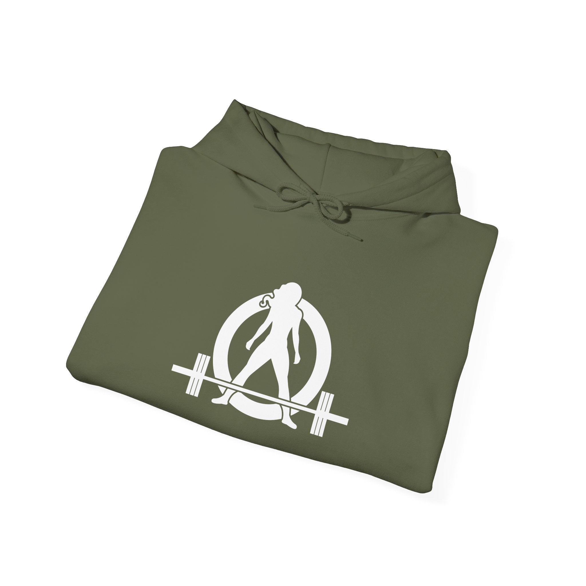 Kick Your Ass - Classic Logo White - Unisex Heavy Blend Hooded Sweatshirt (BEST SELLER)