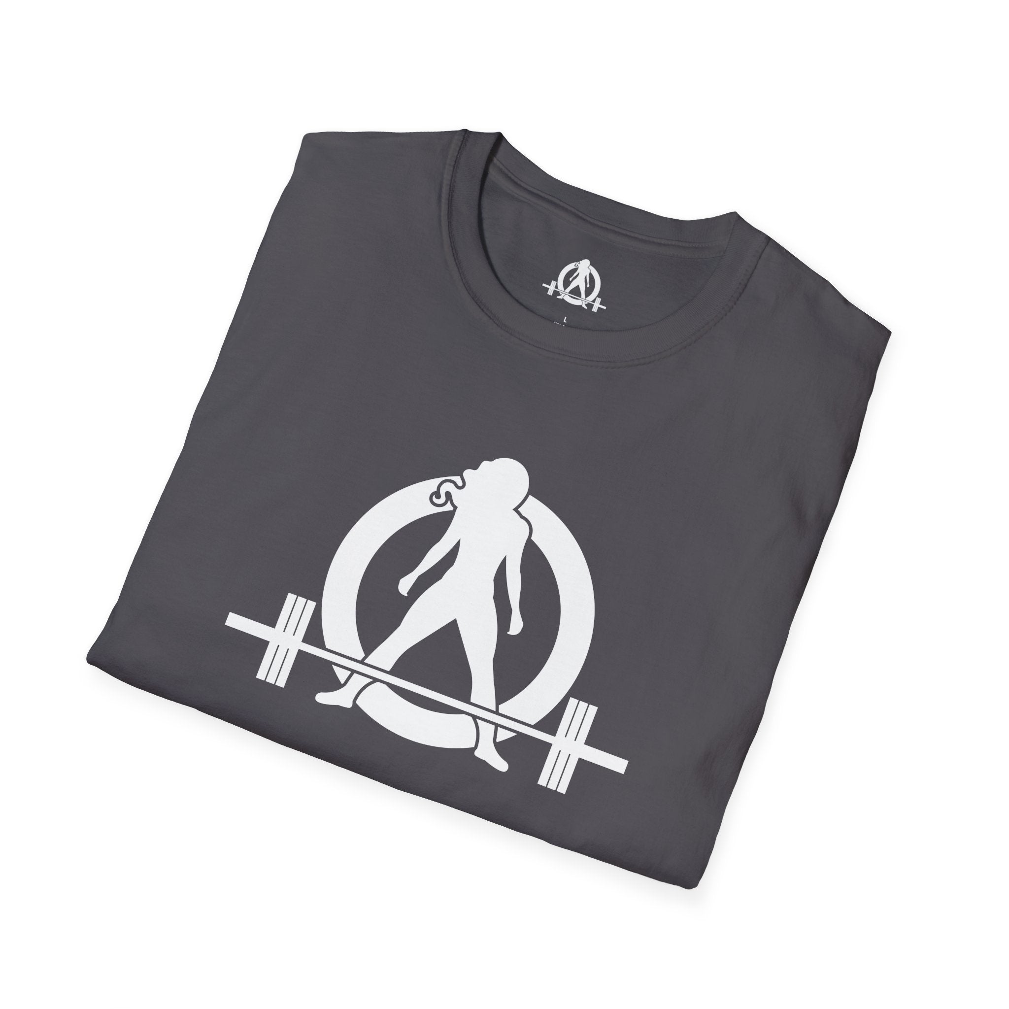 Kick Your Ass  - Unisex Softstyle T-Shirt - White Print on Front Plain Back