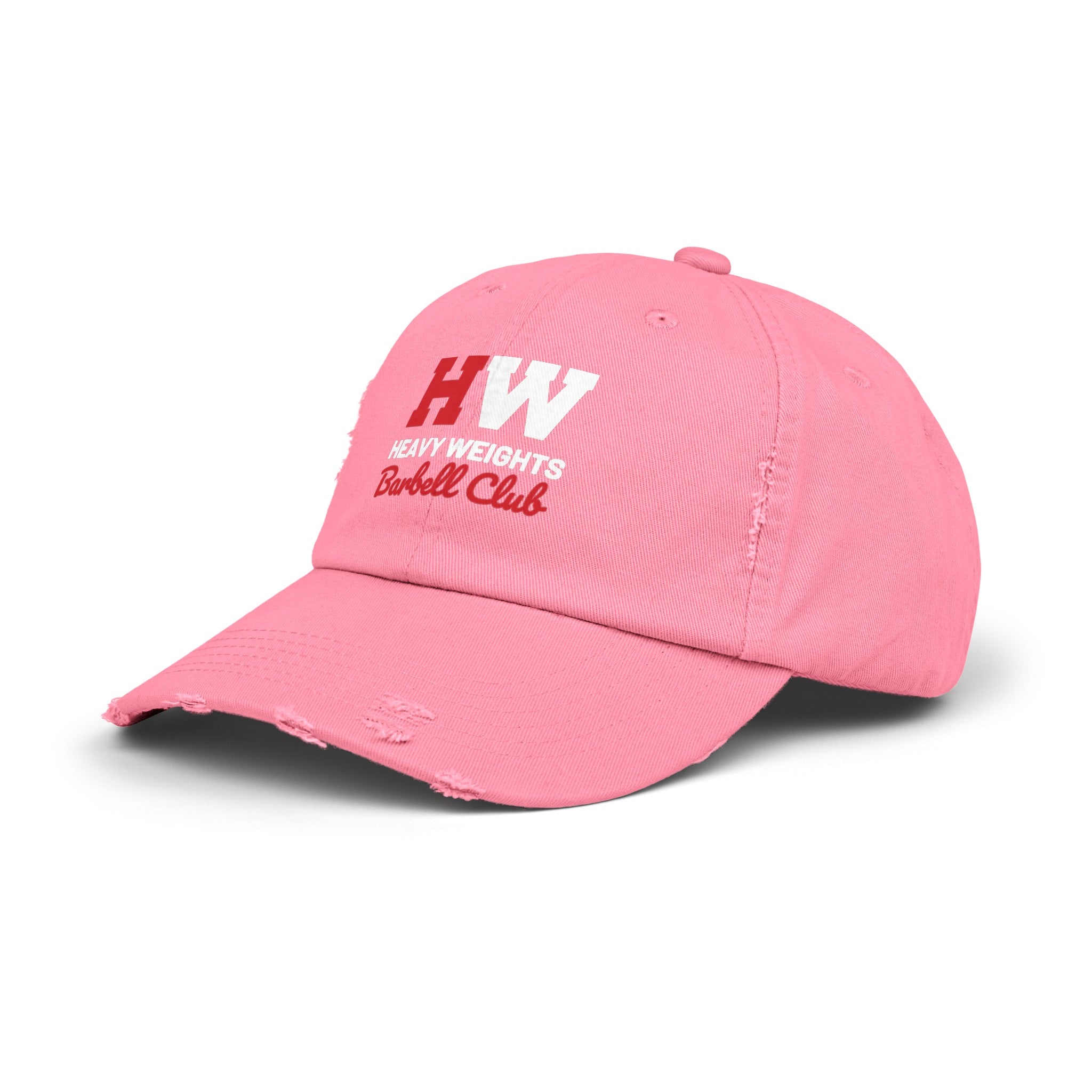 Heavy Weights Barbell Club - Unisex Distressed Cap - Classic Color Logo