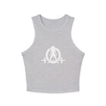 Chic Women's Micro Rib Tank Top, Casual Summer Top, Workout Tank, Layering Piece, Activewear, Relaxed Fit