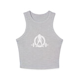Chic Women's Micro Rib Tank Top, Casual Summer Top, Workout Tank, Layering Piece, Activewear, Relaxed Fit