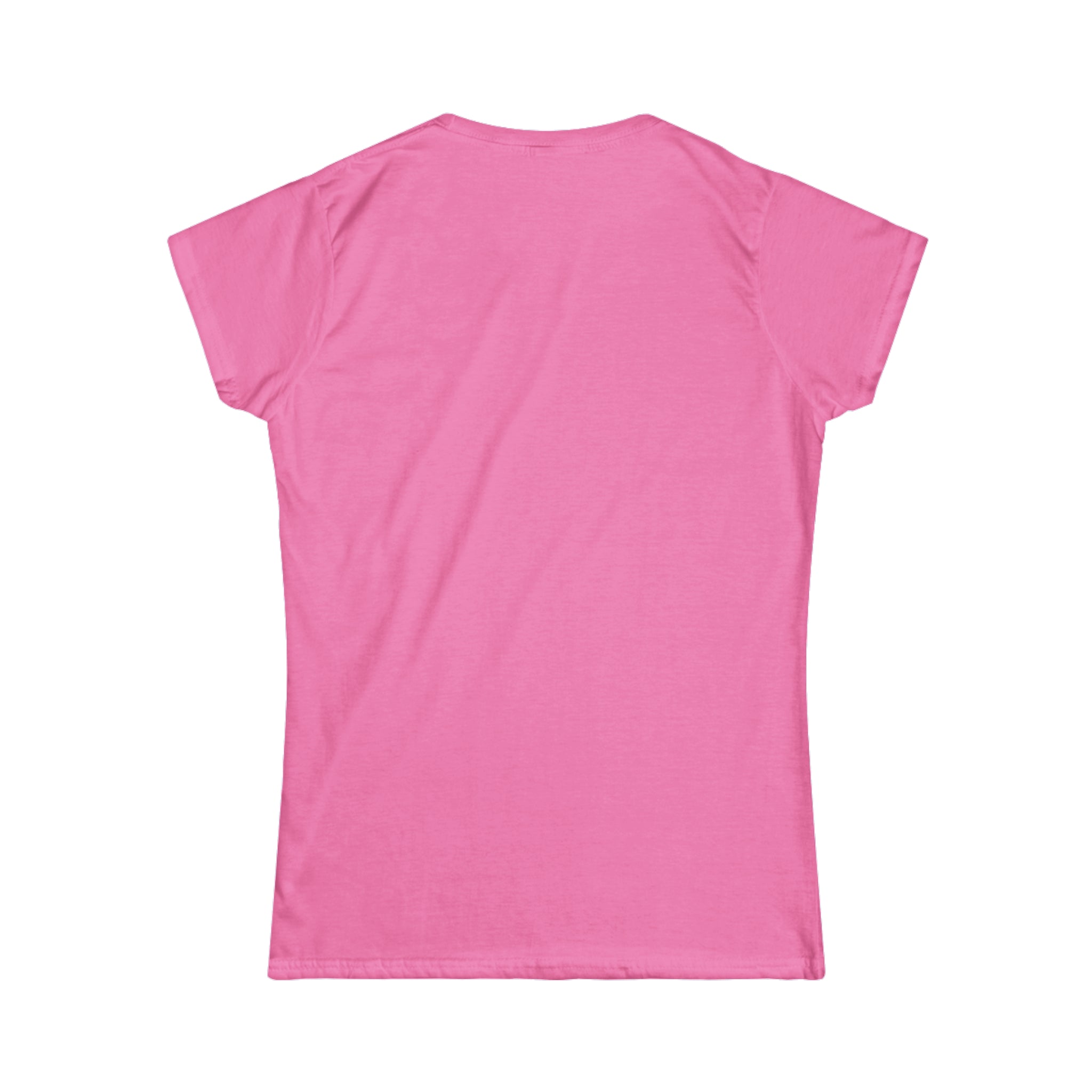 Lift Heavy Shit - Women's Softstyle Tee - White Distressed Logo on Front Plain Back