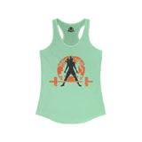 Halloween Deadlift - Women's Ideal Racerback Tank - Dark Logo