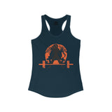 Halloween Deadlift - Women's Ideal Racerback Tank - Dark Logo