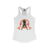 Halloween Deadlift - Women's Ideal Racerback Tank - Dark Logo