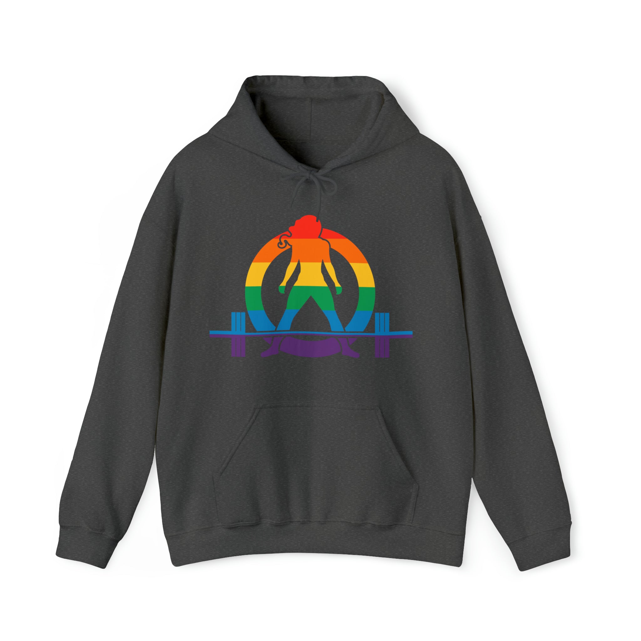 Pride Color Logo - Strong Is Beautiful - Unisex Heavy Blend Hooded Sweatshirt