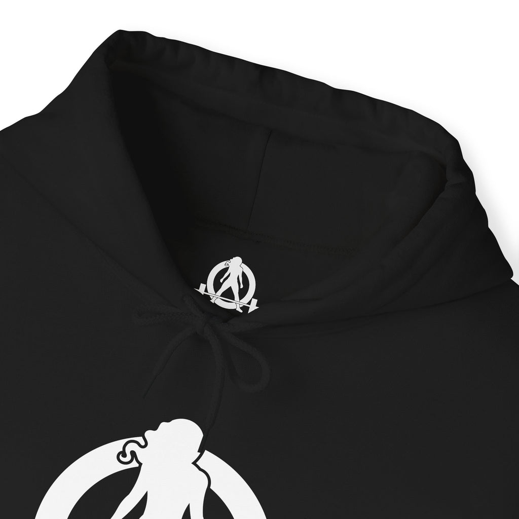 Cardio = Lift Weights Faster - Unisex Heavy Blend Hooded Sweatshirt - White Print on Front & Back