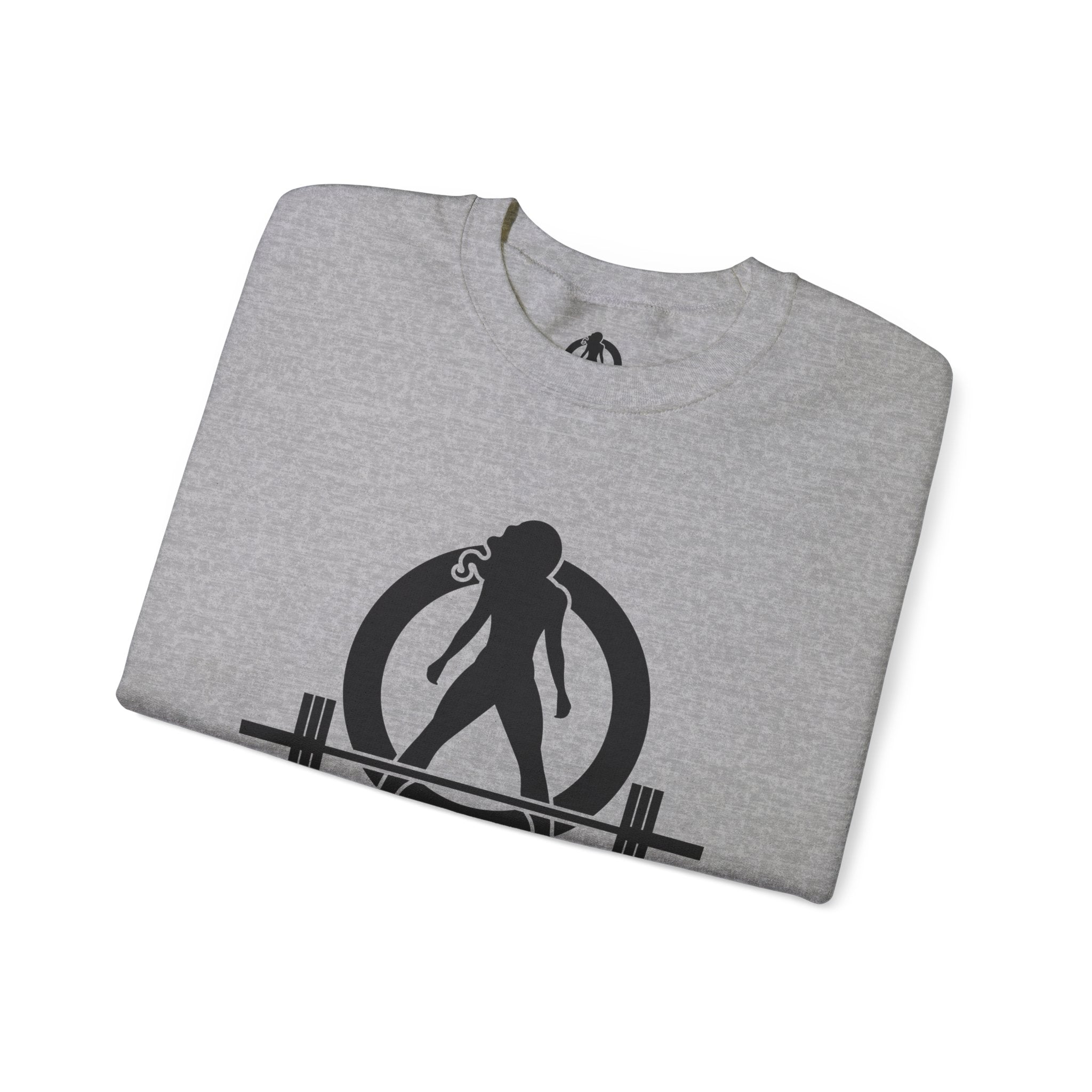 Iron Sharpens Iron - Unisex Heavy Blend™ Crewneck Sweatshirt - Front Black Logo - Front & Back Print
