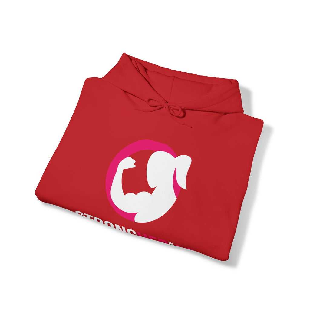 Strong Her in 42 - Classic Color Logo - Unisex Heavy Blend Hooded Sweatshirt