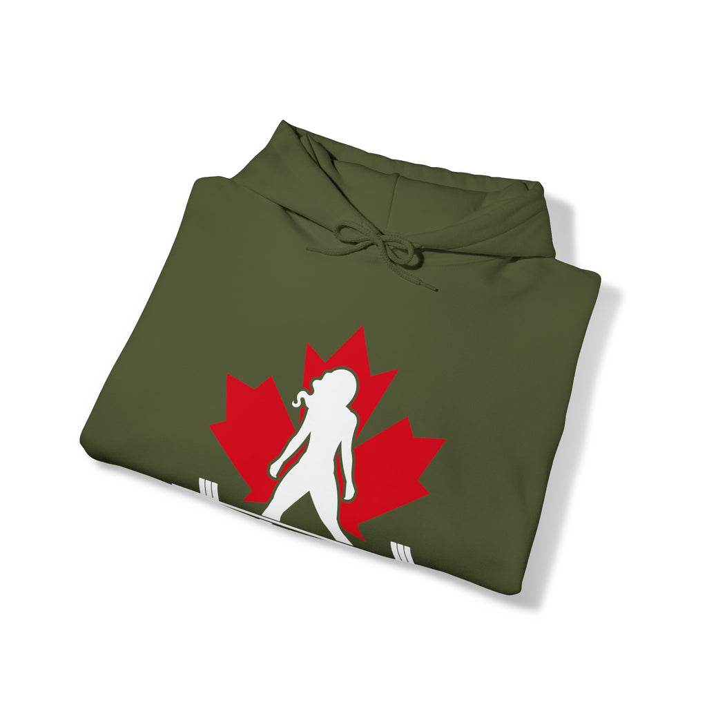 Unisex Heavy Blend Hooded Sweatshirt - Canada Dark Logo - Plain Back