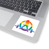 Square Stickers - WWLW Pride Logo