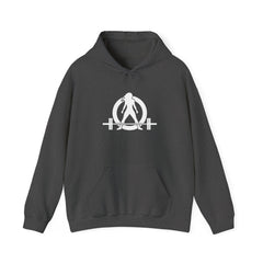 I DON’T WANT TO LOOK SKINNY, I WANT TO LOOK LIKE I CAN KICK YOUR ASS – Unisex Heavy Blend™ Hooded Sweatshirt (White Logo) 🤍