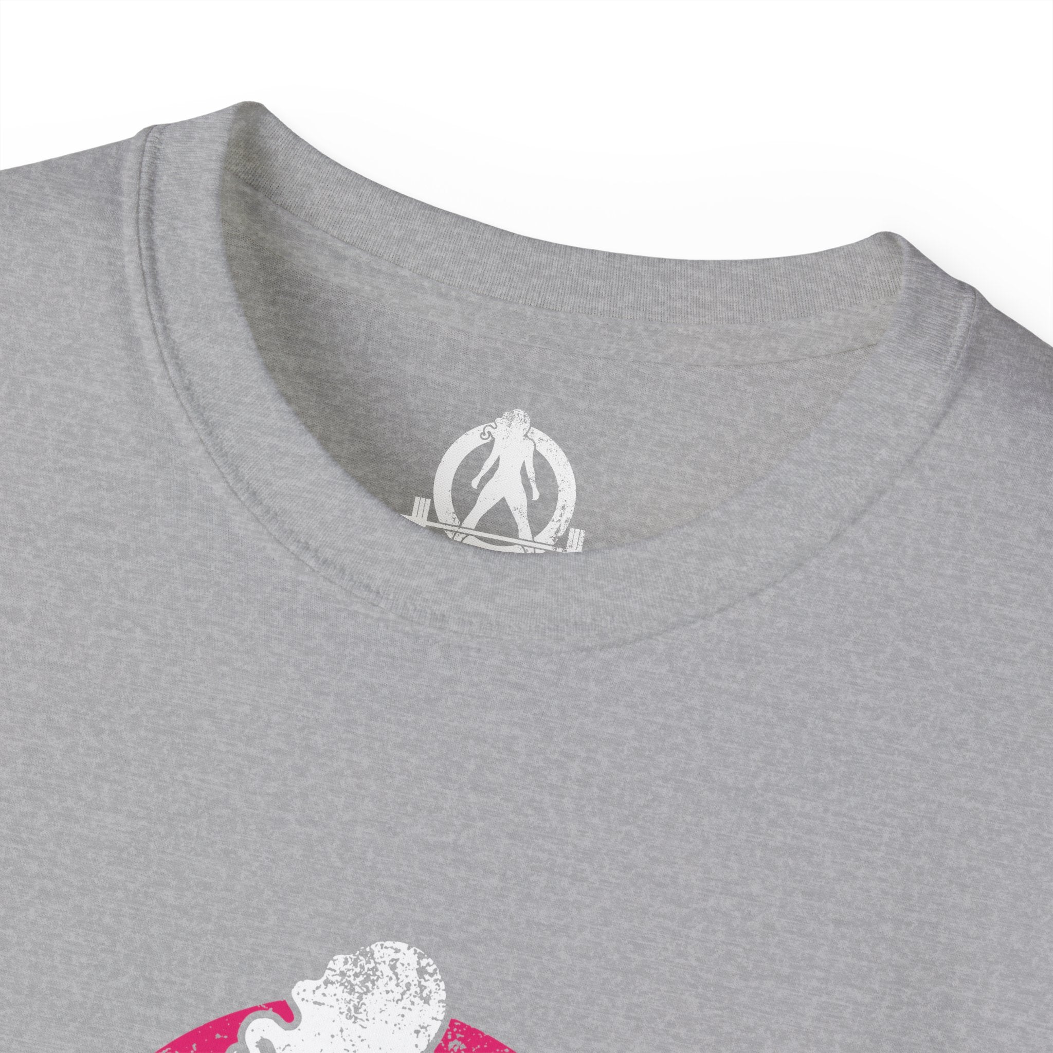 Distressed - Unisex Ultra Cotton Tee - Inverted Color Logo - Plain Back (BEST SELLER)