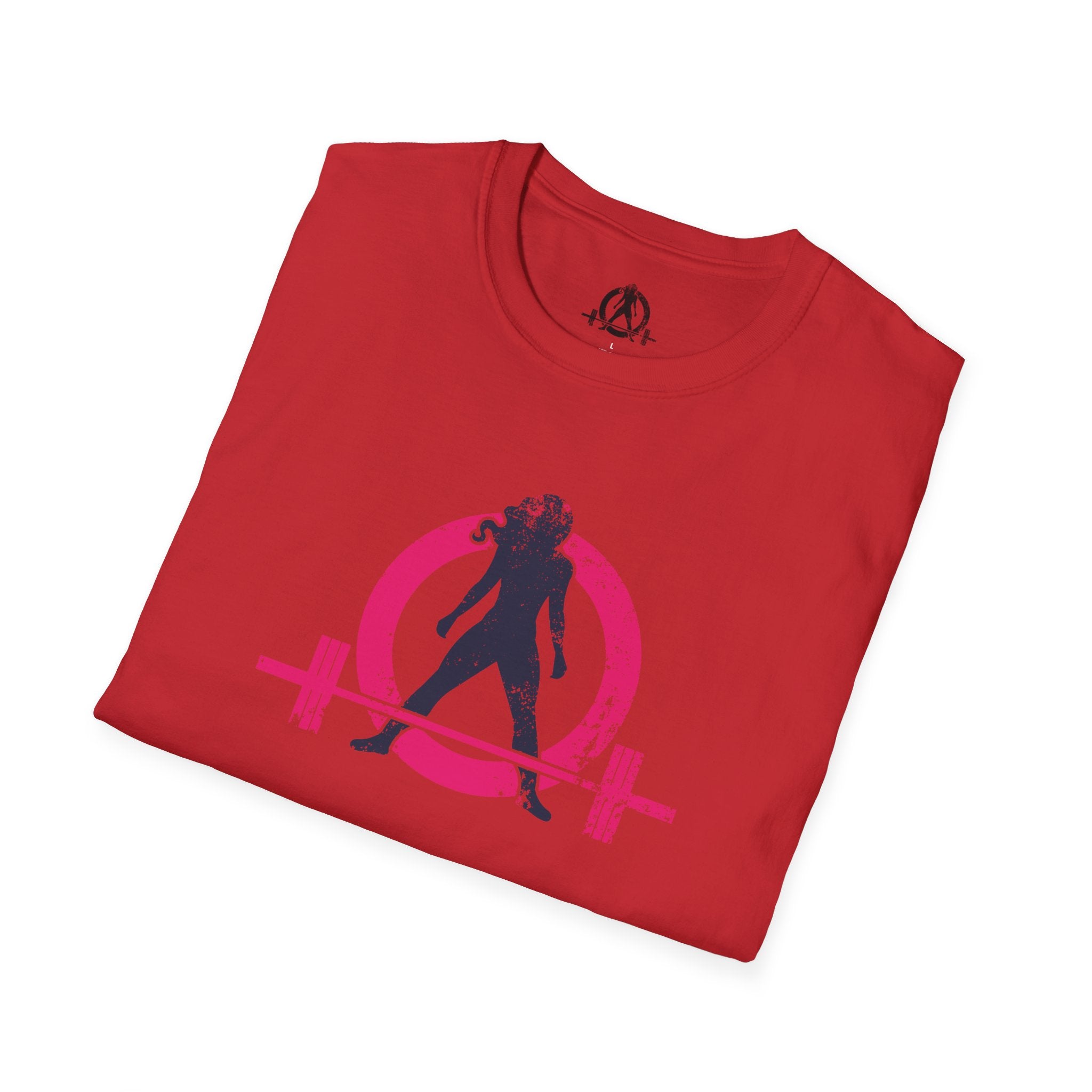 Unisex Softstyle T-Shirt - Inverted Color Distressed Logo - Plain Back (BEST SELLER)
