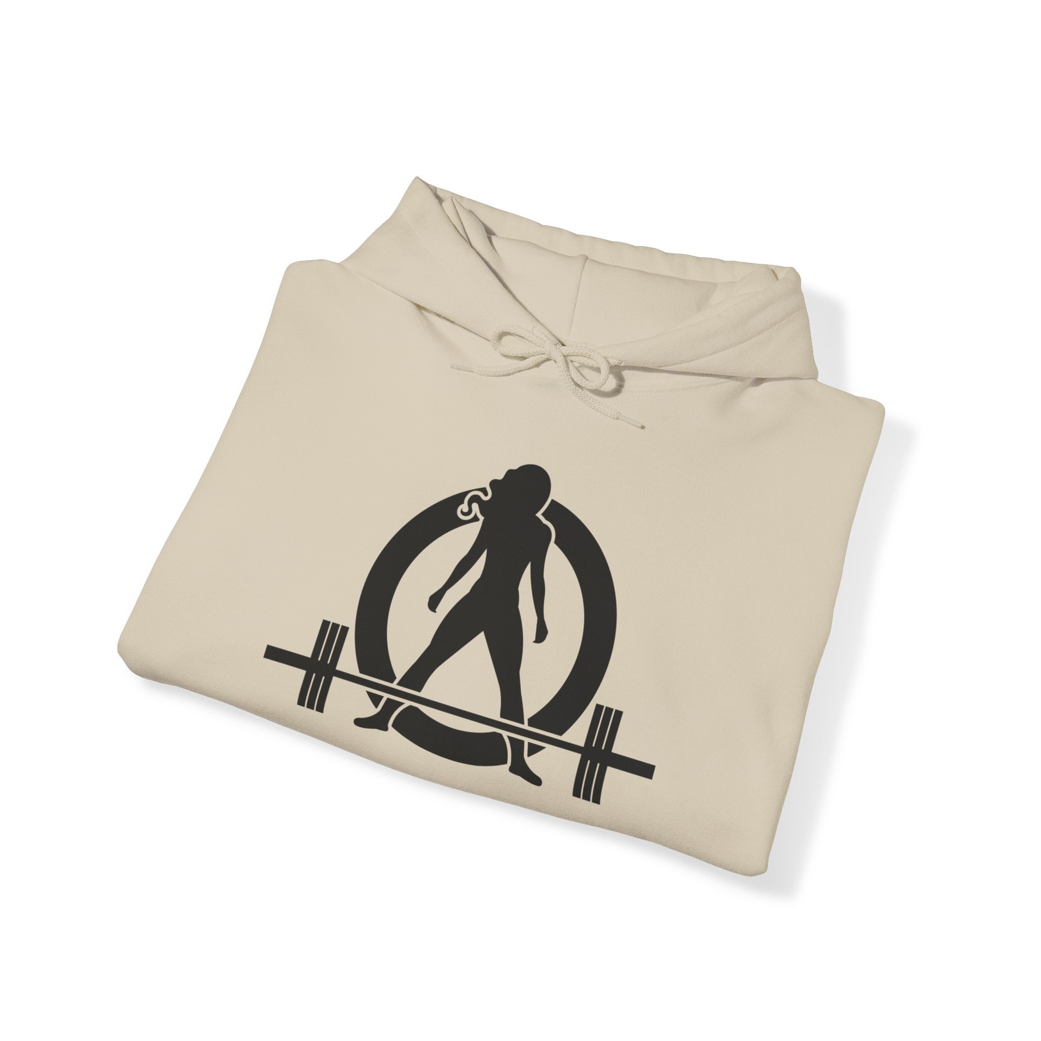 Kick Your Ass - Unisex Heavy Blend Hooded Sweatshirt  - Classic White Logo Front & Back
