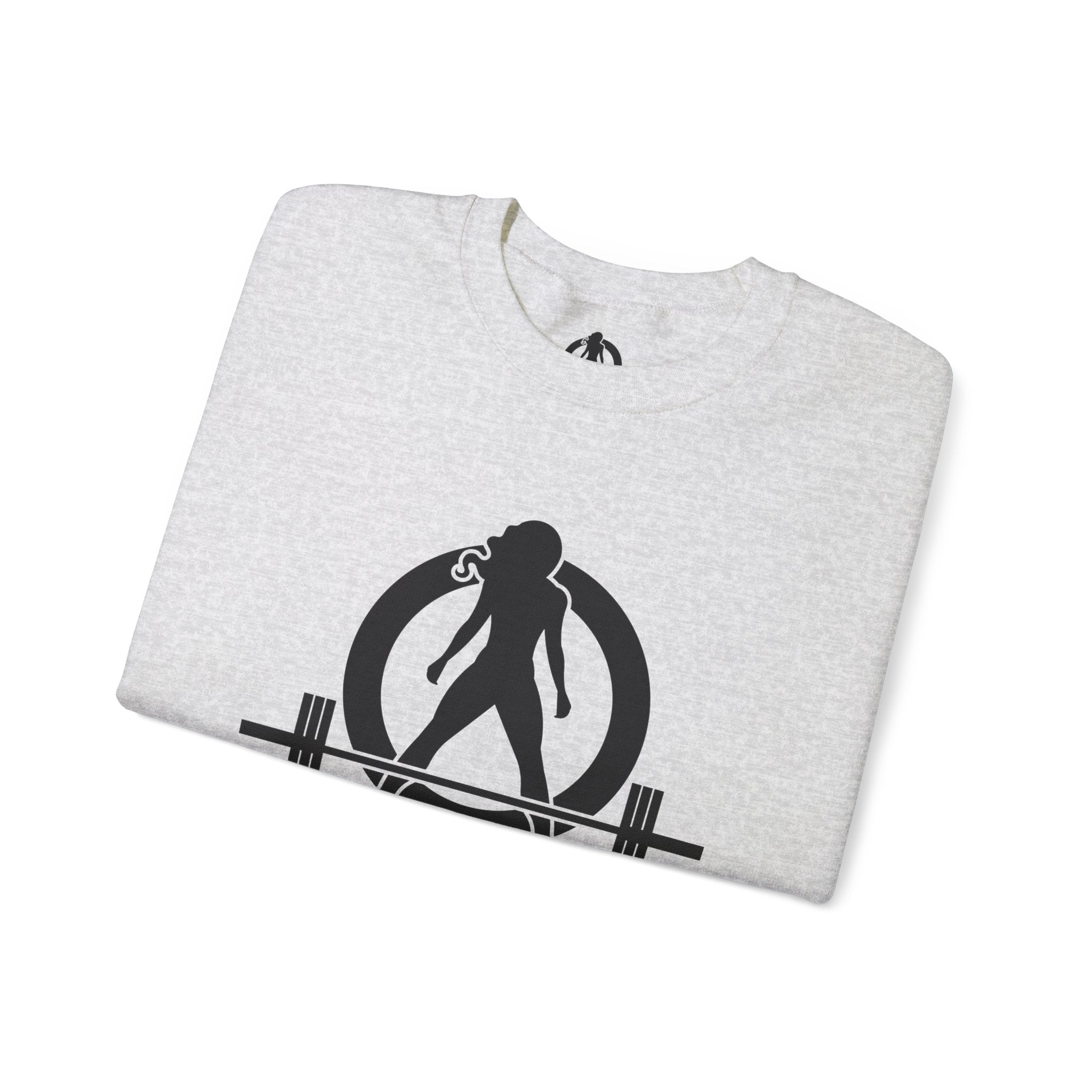 Iron Sharpens Iron - Unisex Heavy Blend™ Crewneck Sweatshirt - Front Black Logo - Front & Back Print