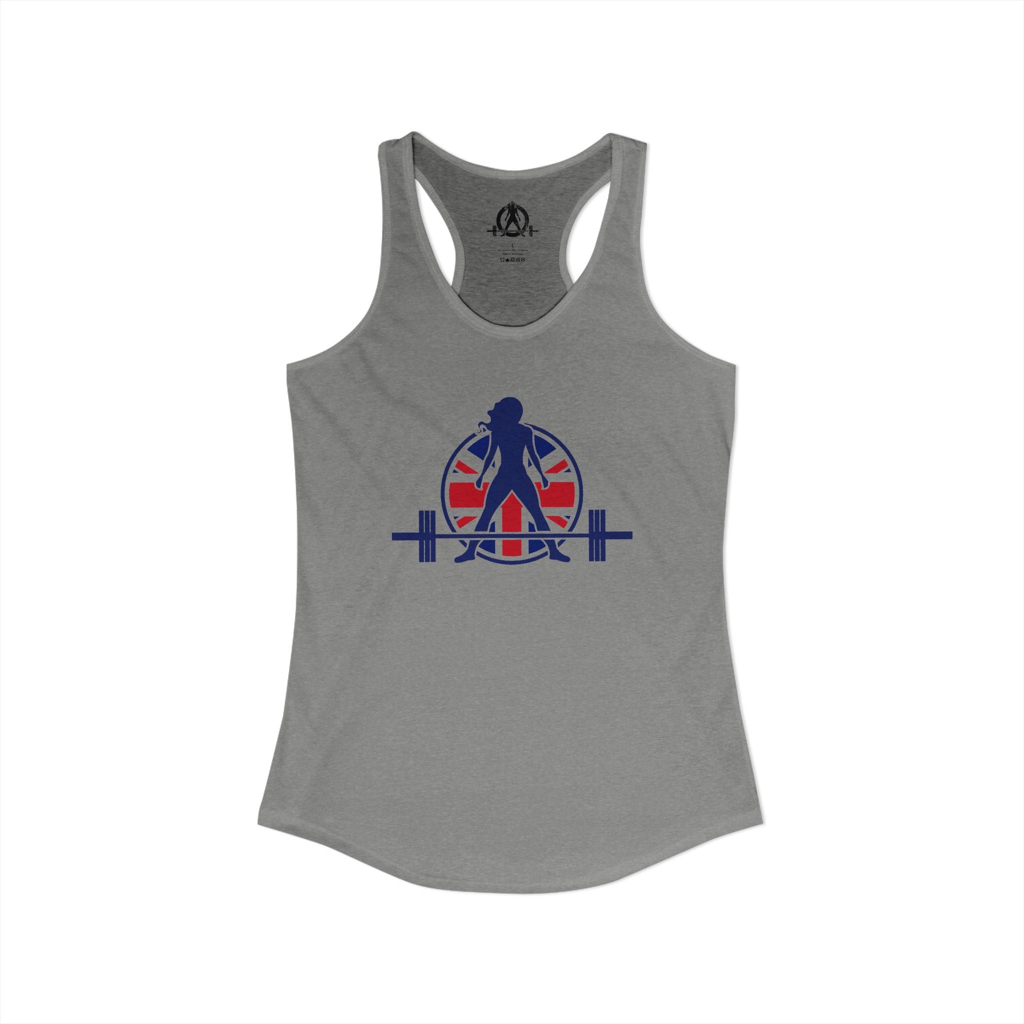Women's Ideal Racerback Tank - UK Logo Light - Plain Back