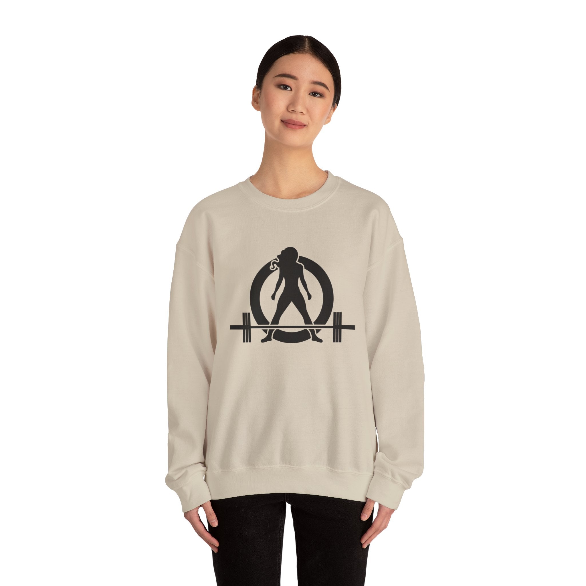 Iron Sharpens Iron - Unisex Heavy Blend™ Crewneck Sweatshirt - Front Black Logo - Front & Back Print