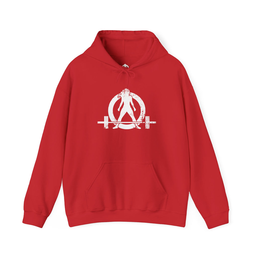 The Bar Is Loaded - Unisex Heavy Blend Hooded Sweatshirt - White Logo