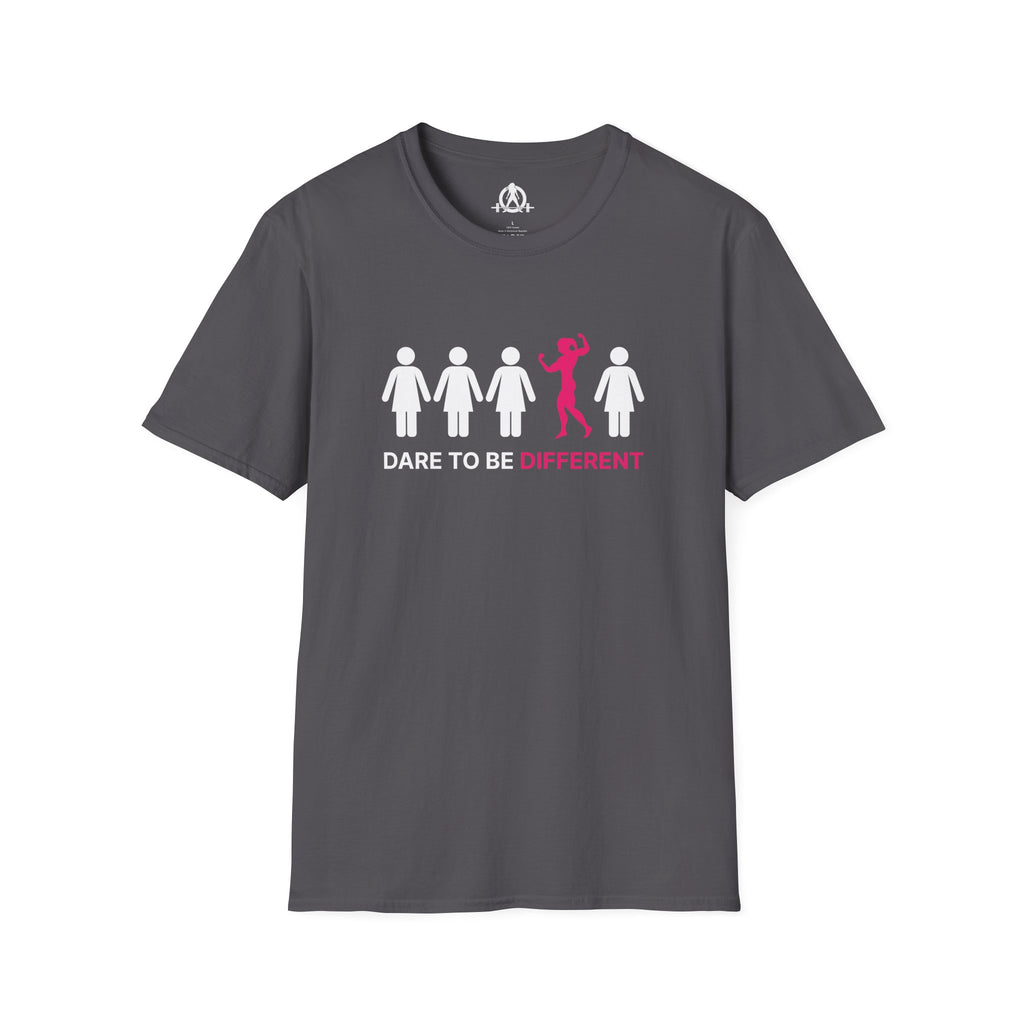 Dare To Be Different - Flex - Unisex Softstyle T-Shirt - Logo Front