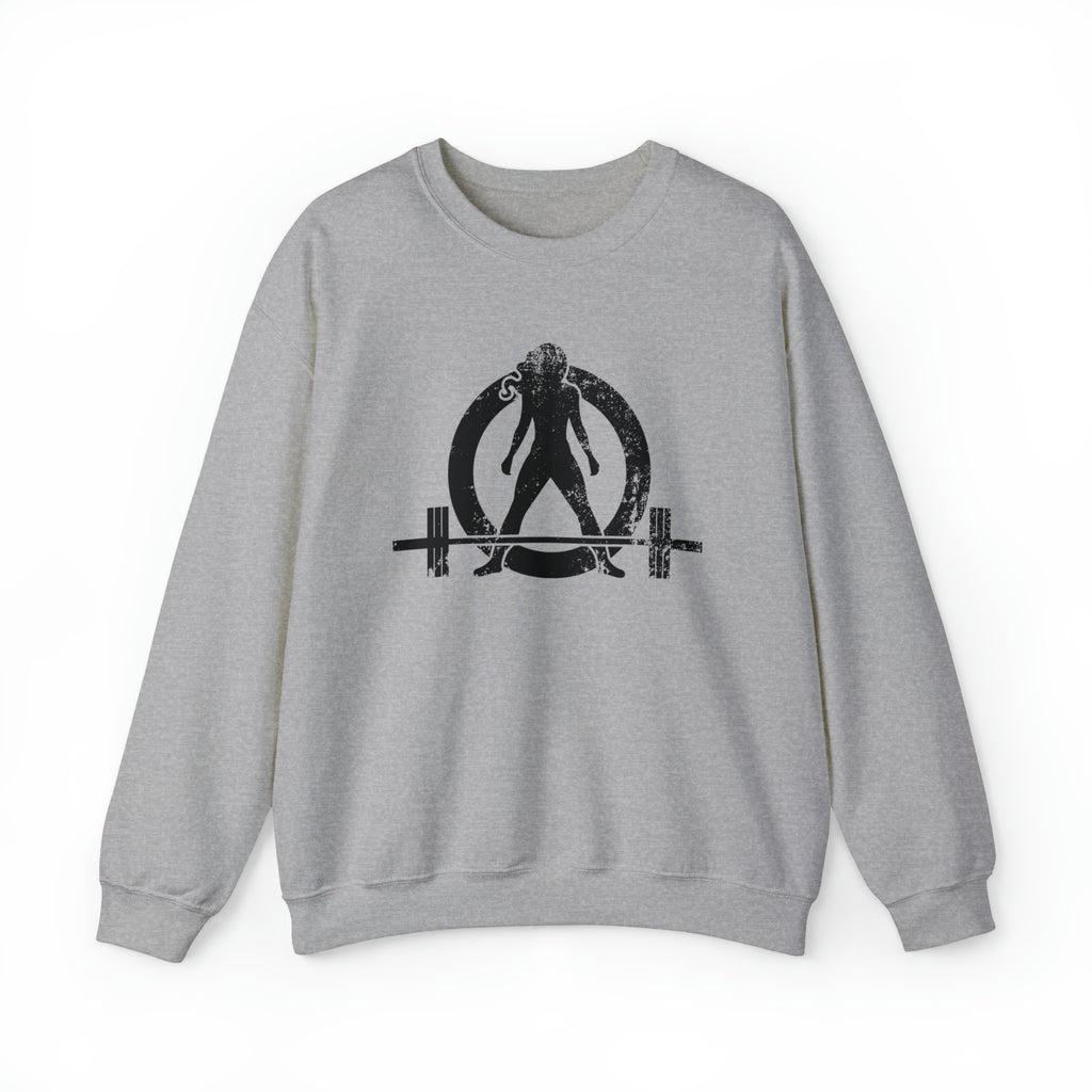 Distressed Logo - Unisex Heavy Blend™ Crewneck Sweatshirt - Black Logo