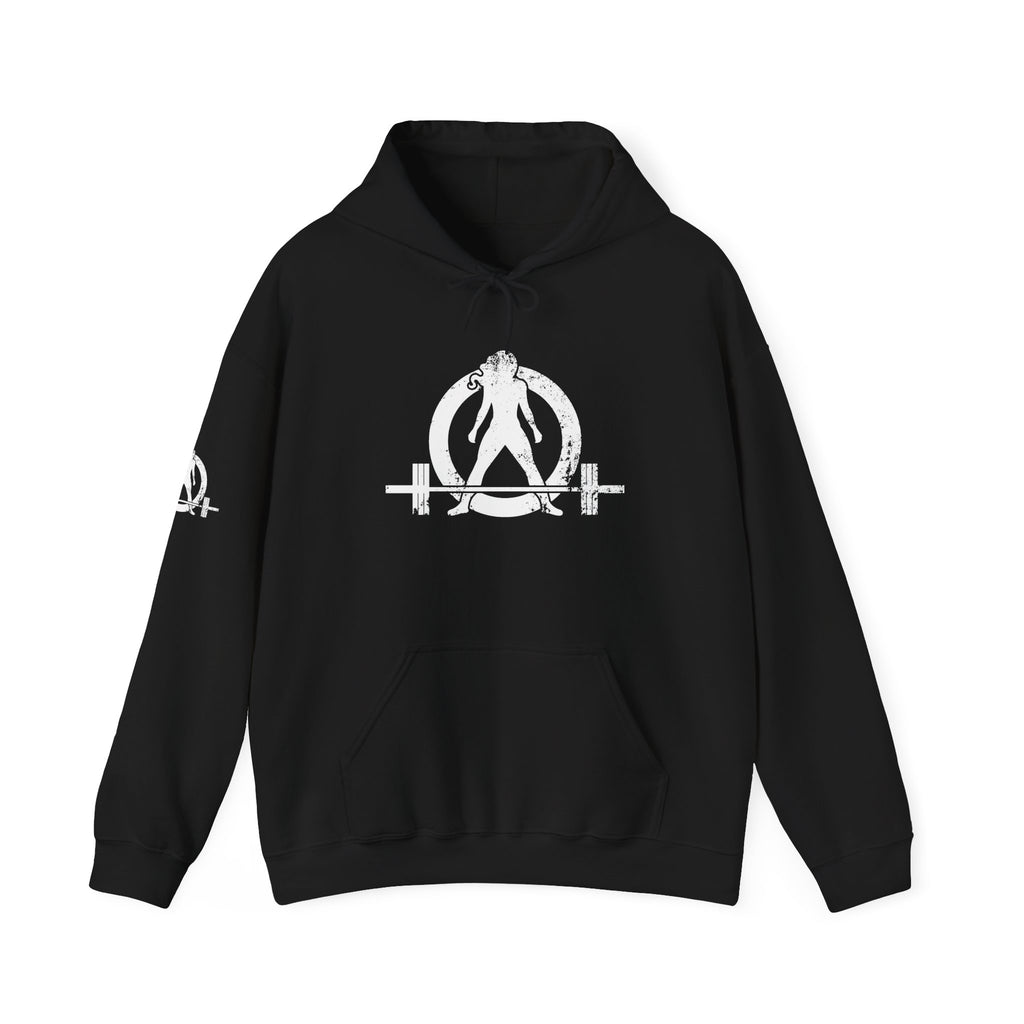 WWLW “Squat • Bench • Deadlift • Repeat” Hoodie - White Logo on Back