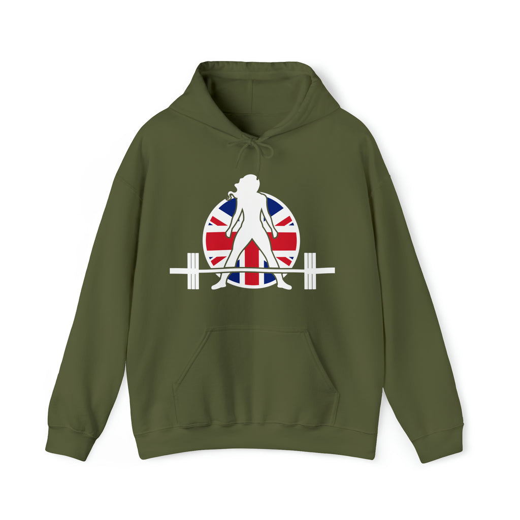UK Logo - Unisex Heavy Blend Hooded Sweatshirt -  Plain Back
