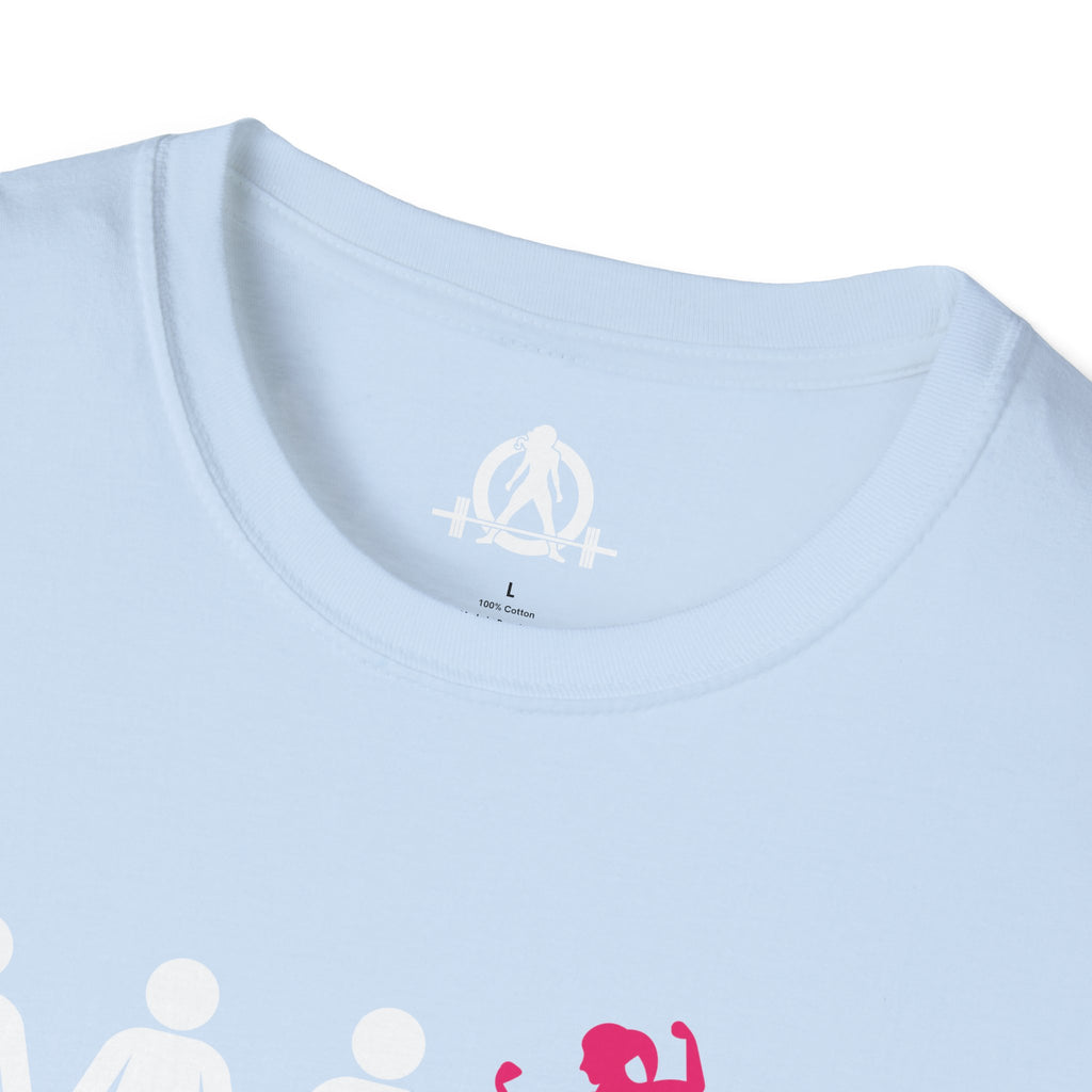 Dare To Be Different - Flex - Unisex Softstyle T-Shirt - Logo Front Plain Back